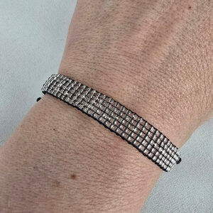 Kutula Kiss Black Beaded Adjustable Bracelet